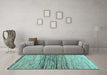 Machine Washable Abstract Light Blue Contemporary Rug in a Living Room, wshcon1570lblu