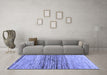 Machine Washable Abstract Blue Contemporary Rug in a Living Room, wshcon1570blu