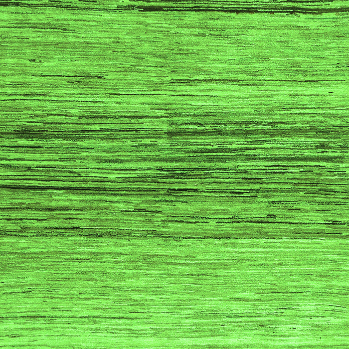 Serging Thickness of Abstract Green Contemporary Rug, con1570grn