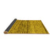 Sideview of Abstract Yellow Contemporary Rug, con1570yw