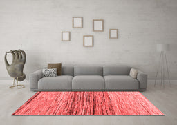 Contemporary Red Washable Rugs