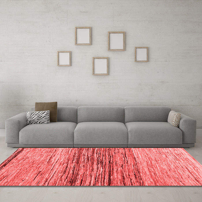 Contemporary Red Washable Rugs