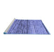 Sideview of Machine Washable Abstract Blue Contemporary Rug, wshcon1570blu