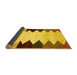 Sideview of Abstract Yellow Contemporary Rug, con1571yw