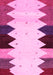 Machine Washable Abstract Pink Contemporary Rug, wshcon1571pnk