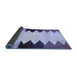 Sideview of Abstract Blue Contemporary Rug, con1571blu