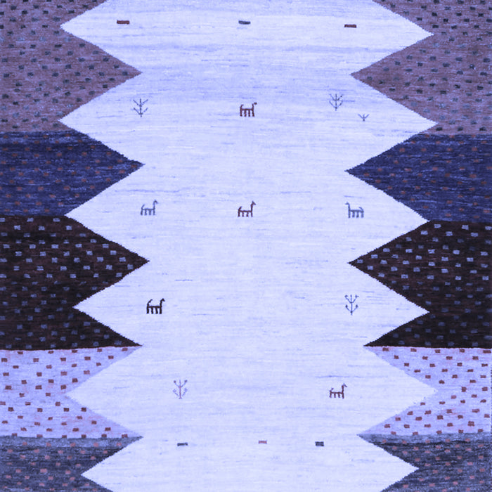 Abstract Blue Contemporary Rug, con1571blu