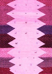 Abstract Pink Contemporary Rug, con1571pnk