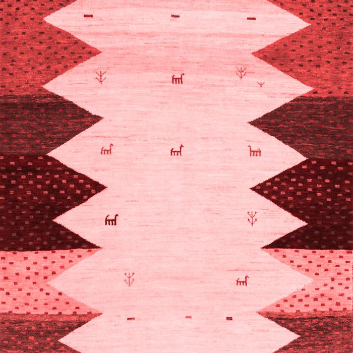 Machine Washable Abstract Red Contemporary Rug, wshcon1571red