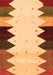 Serging Thickness of Machine Washable Abstract Orange Contemporary Area Rugs, wshcon1571org