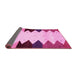 Sideview of Abstract Pink Contemporary Rug, con1571pnk