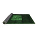 Sideview of Abstract Emerald Green Contemporary Rug, con1572emgrn