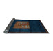 Sideview of Abstract Light Blue Contemporary Rug, con1572lblu