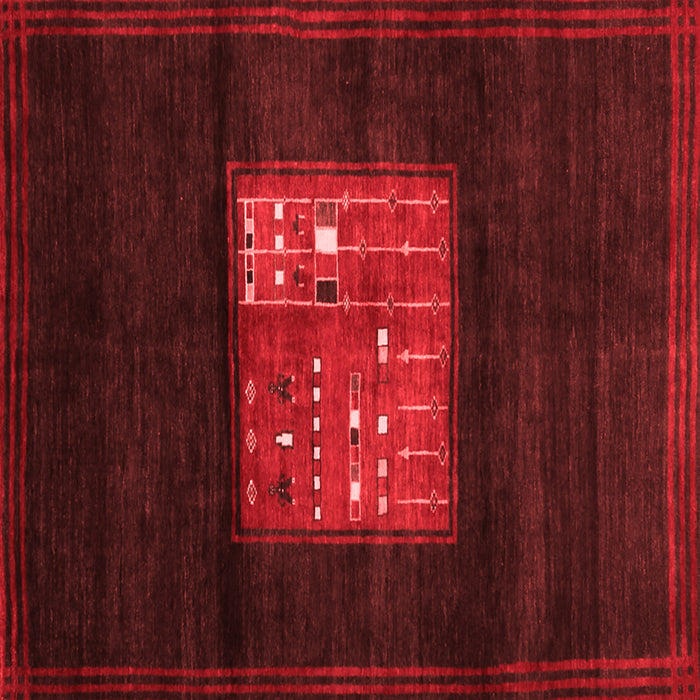 Machine Washable Abstract Red Contemporary Rug, wshcon1572red