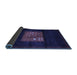 Sideview of Abstract Blue Contemporary Rug, con1572blu