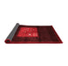 Abstract Red Contemporary Area Rugs