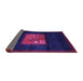 Sideview of Abstract Purple Contemporary Rug, con1572pur