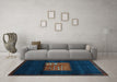 Machine Washable Abstract Light Blue Contemporary Rug in a Living Room, wshcon1572lblu