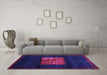 Machine Washable Abstract Purple Contemporary Area Rugs in a Living Room, wshcon1572pur