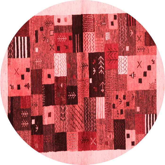 Machine Washable Abstract Red Contemporary Rug, wshcon1573red