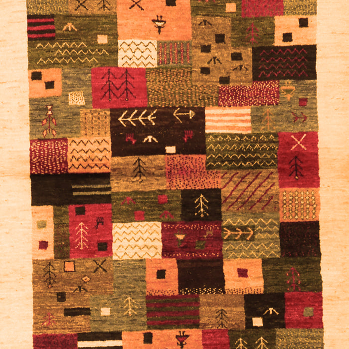 Abstract Orange Contemporary Rug, con1573org