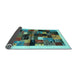 Sideview of Abstract Light Blue Contemporary Rug, con1573lblu