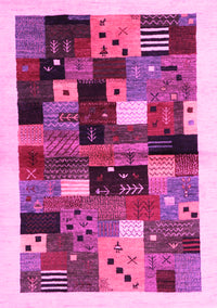 Abstract Pink Contemporary Rug, con1573pnk