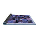 Sideview of Abstract Blue Contemporary Rug, con1573blu