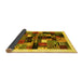 Sideview of Abstract Yellow Contemporary Rug, con1573yw