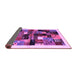 Sideview of Abstract Purple Contemporary Rug, con1573pur