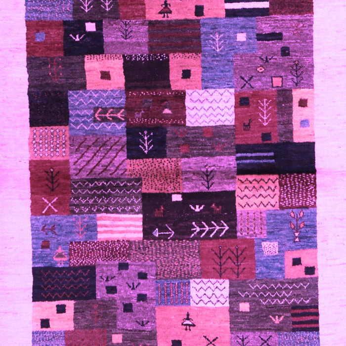Machine Washable Abstract Purple Contemporary Area Rugs, wshcon1573pur