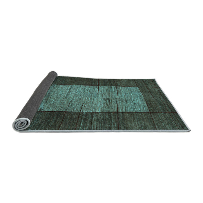 Sideview of Abstract Light Blue Contemporary Rug, con1574lblu