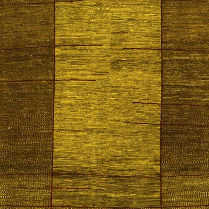 Abstract Yellow Contemporary Rug, con1574yw