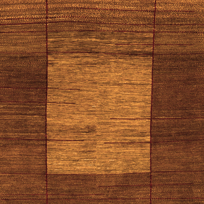 Round Machine Washable Abstract Orange Contemporary Area Rugs, wshcon1574org