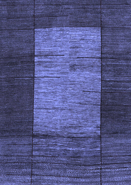 Abstract Blue Contemporary Rug, con1574blu