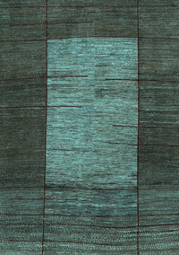 Abstract Light Blue Contemporary Rug, con1574lblu