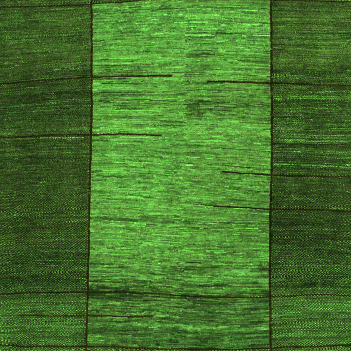 Serging Thickness of Machine Washable Abstract Green Contemporary Area Rugs, wshcon1574grn