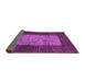 Sideview of Abstract Purple Contemporary Rug, con1574pur