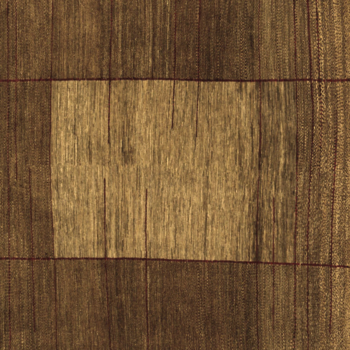 Square Abstract Brown Contemporary Rug, con1574brn