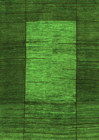 Abstract Green Contemporary Rug, con1574grn