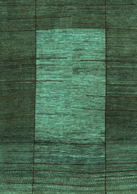 Abstract Turquoise Contemporary Rug, con1574turq