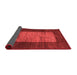 Abstract Red Contemporary Area Rugs