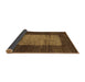 Sideview of Abstract Brown Contemporary Rug, con1574brn