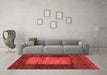 Contemporary Red Washable Rugs