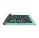 Sideview of Abstract Light Blue Contemporary Rug, con1575lblu