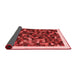 Abstract Red Contemporary Area Rugs