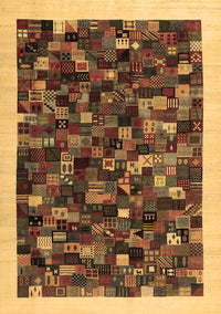 Abstract Brown Contemporary Rug, con1575brn