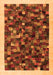 Serging Thickness of Machine Washable Abstract Orange Contemporary Area Rugs, wshcon1575org