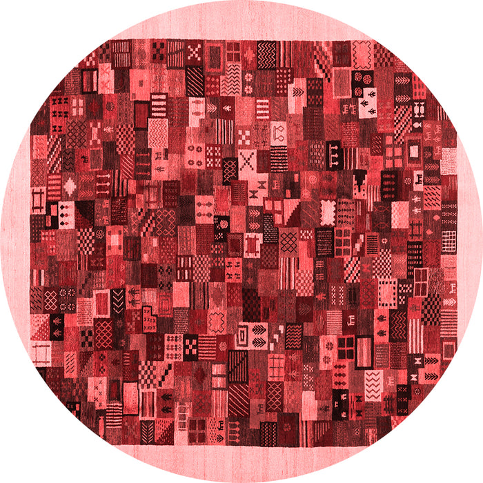 Machine Washable Abstract Red Contemporary Rug, wshcon1575red