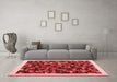 Contemporary Red Washable Rugs